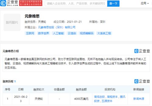 巨頭押注“全真互聯網” 騰訊等資本入局元象唯思，布局下一代互聯網生態